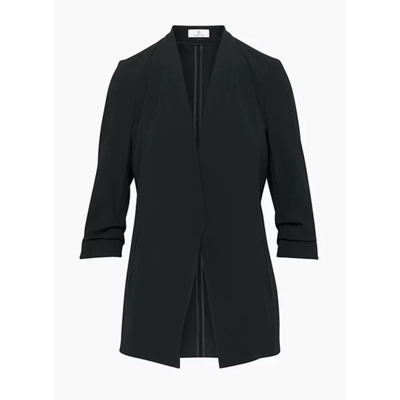 Babaton Aritzia Black Power Hip Blazer Size 6 - Picture 3 of 10
